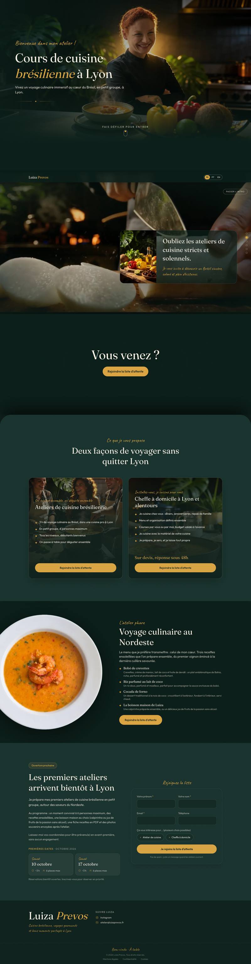 Aperçu du site luizaprevos.fr